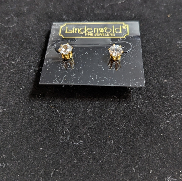 Lindenwold White CZ Stud Earrings - Picture 2 of 3